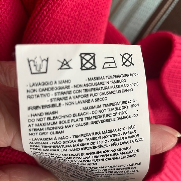 Emporio Armani Pink Knit Top Size IT40 US Small - Picture 13 of 16